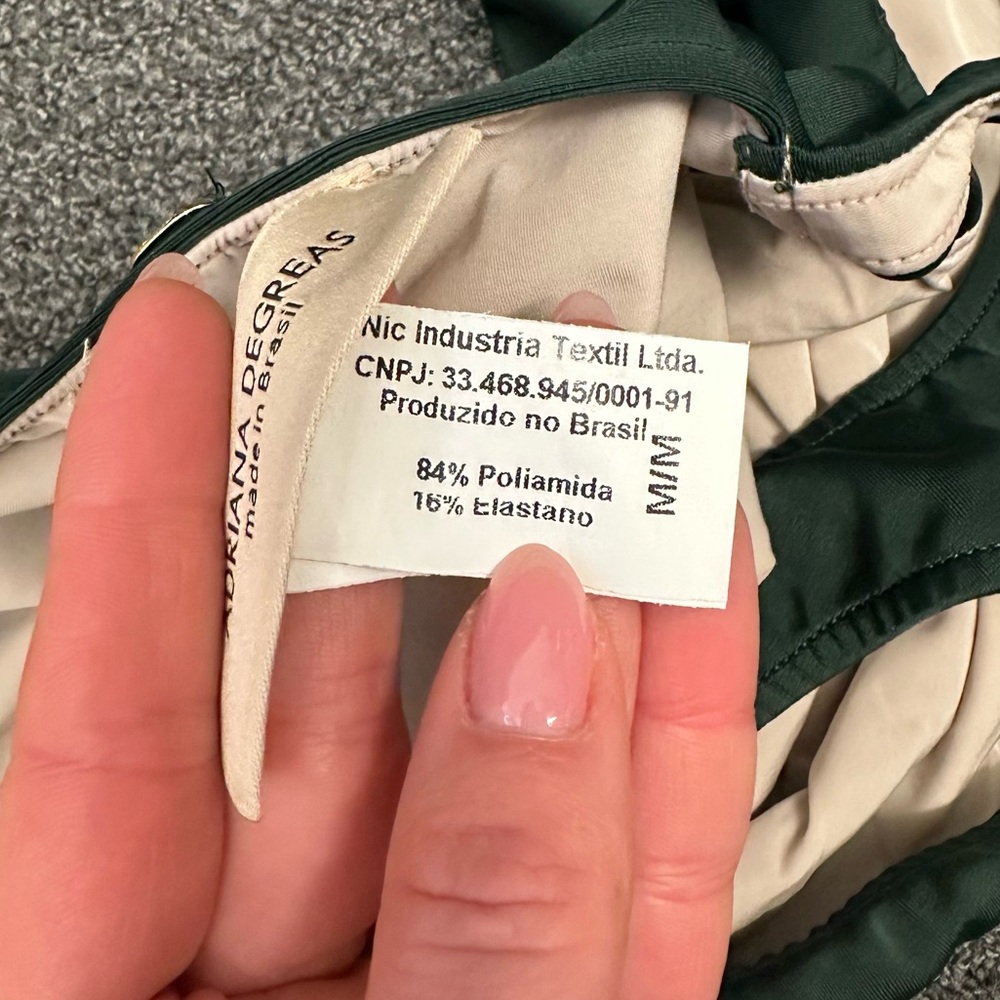 Adriana Degreas Low-Back Cutout Swimsuit in Dark Green - Picture 12 of 12